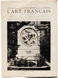 antique print from l'art francaise